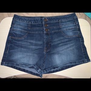 Refuge High Waisted Jean Shorts